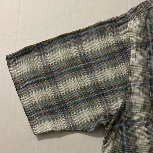 Weatherproof Plaid Shirt Mens Size XXL Green Blue Button Down Cotton Casual Work - Picture 5 of 13